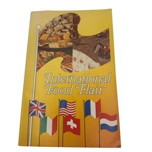 International Food Flair Cookbook Flags Cover Nabisco Recipes